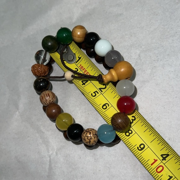 Beaded Bracelet Set Bodhi Seed Stretchy - Picture 5 of 5